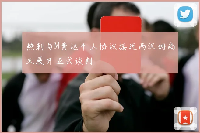 热刺与M费达个人协议接近西汉姆尚未展开正式谈判